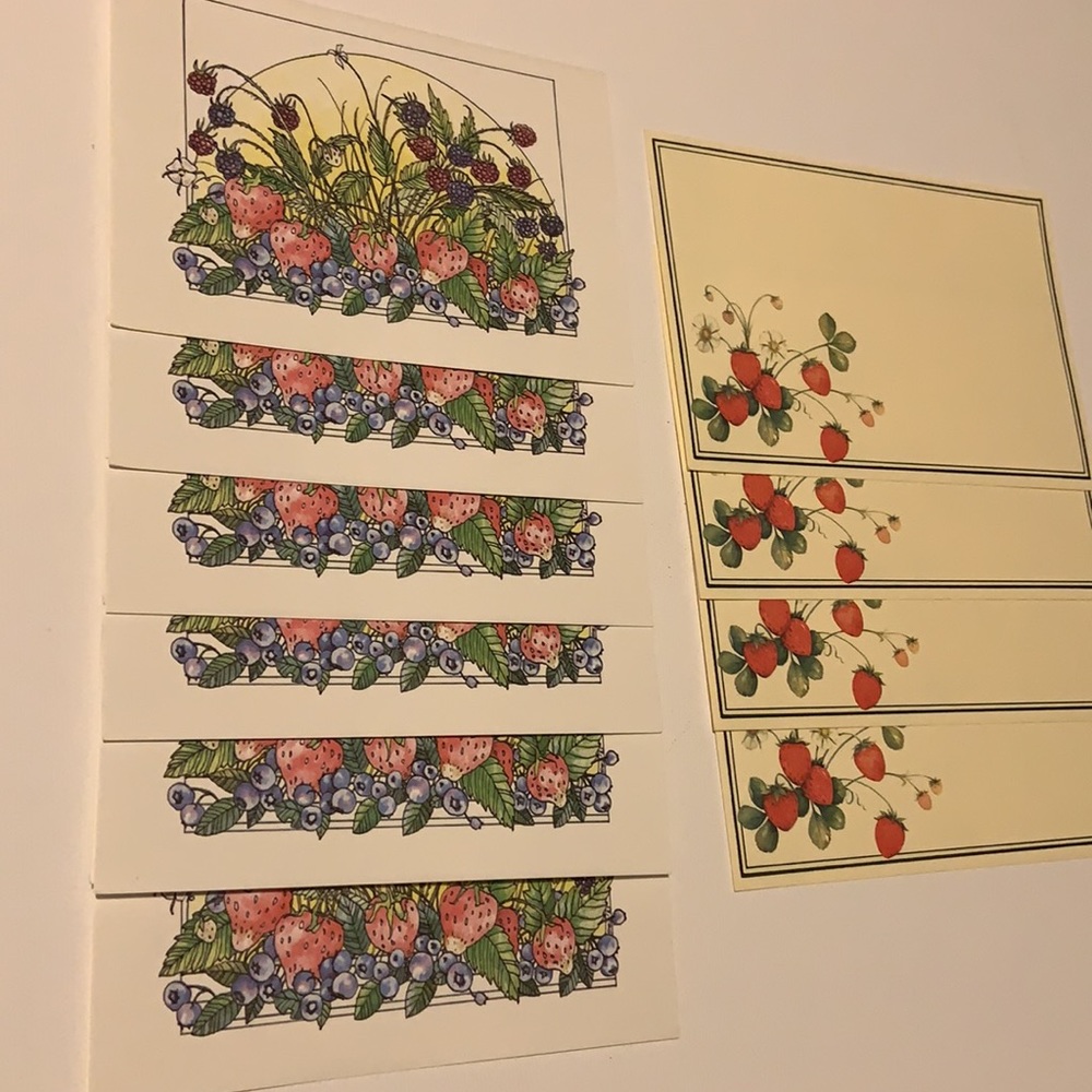 Strawberry Postcards & Berry Notecard Bundle (AS IS)